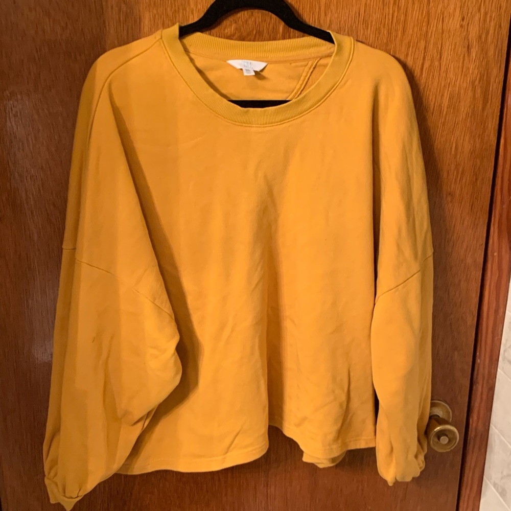 Mustard Colored Sweater Shirt